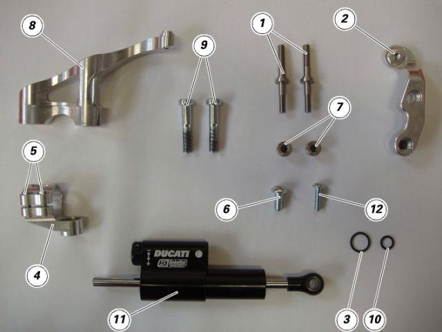 Steering damper kit M 696