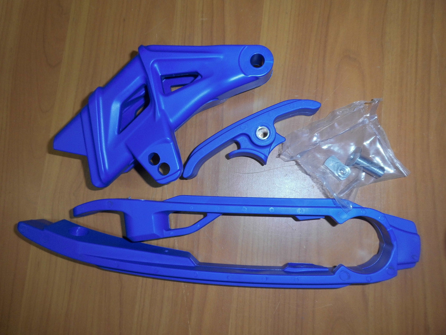 Kit chain guide+chain slider+sliding piece