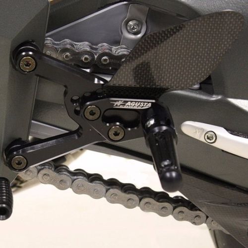 Adjustable foot pegs "Strada" EV1 black (pair) SPKPA003BF
